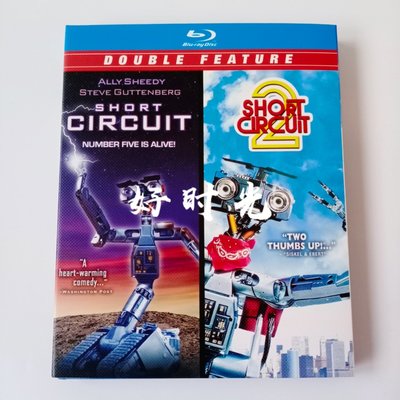 藍光BD光碟 霹靂五號Short Circuit二部曲科幻家庭喜劇電影高清盒裝  全新盒裝 繁體中字