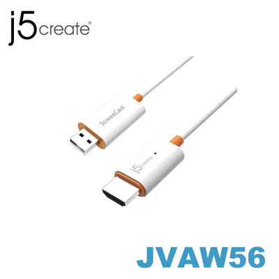 【MR3C】含稅附發票 j5 create JVAW56 手機/平板/筆電 無線投影HDMI線 0.6M