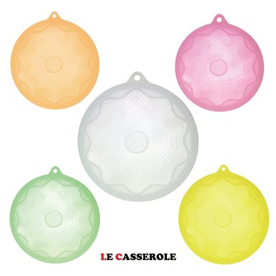 【LE CASSEROLE】白金矽膠立體抗菌保鮮膜(25cm*1)(5色選）