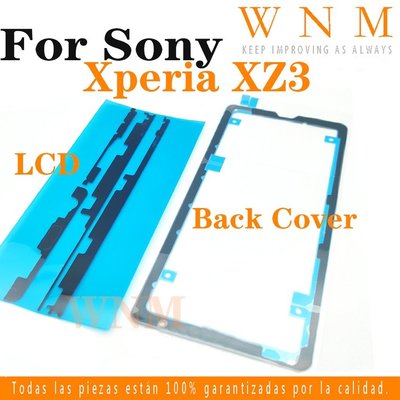索尼 適用於 Sony Xperia XZ3 H9493 後電池蓋玻璃貼紙膠配件的手機外殼後蓋電池蓋膠帶