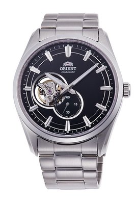 [時間達人]可議ORIENT 東方錶 SEMI-SKELETON系列 藍寶石鏤空機械錶 鋼帶款 黑色-40.8保證公司貨