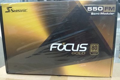 淡水無國界 海韻 FOCUS 550FM 電源 550W Gold 金牌 半模組 電源供應器 POWER 80+