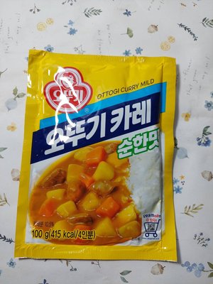 韓國不倒翁即食調理咖哩粉(原味)4人份 100G即期品(效期:2024/04/25)市價99元特價29元