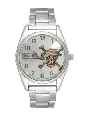【卡漫迷】 海賊王 鐵錶 銀銅 ㊣版 不鏽鋼 金屬 手錶 One Piece 航海王 女錶 男錶 復古 收藏 卡通錶