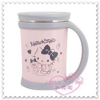 ♥小公主日本精品♥ Hello Kitty 魔法馬克杯 咖啡杯 水杯 飲料杯 保溫杯 保冷杯 淺粉色89940808