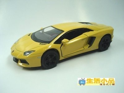 ☆生活小品☆ 模型 Lamborghini Aventador LP700-4 *黃色* 迴力車 歡迎選購^^