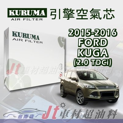 Jt車材 - 福特 FORD KUGA 2.0 TDCI 2015-2016年 引擎空氣芯 台灣設計
