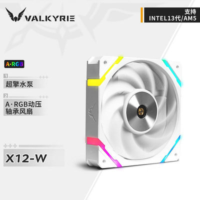 機箱瓦爾基里(VALKYRIE）X12 VK FDB軸承 扇葉二次動平衡12CM機箱風扇機殼