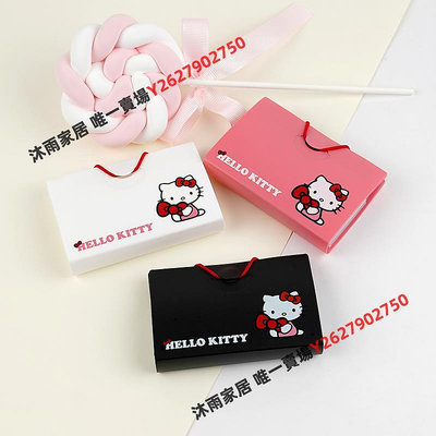 AQUA DROPS/Hello Kitty凱蒂貓10卡位可愛卡夾信用卡儲蓄卡包防脫落卡套便攜式卡包-沐雨家居