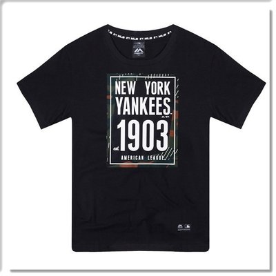 【ANGEL NEW ERA】MLB NY 紐約洋基 1903 流行短T T恤 象牙白 休閒 Majestic