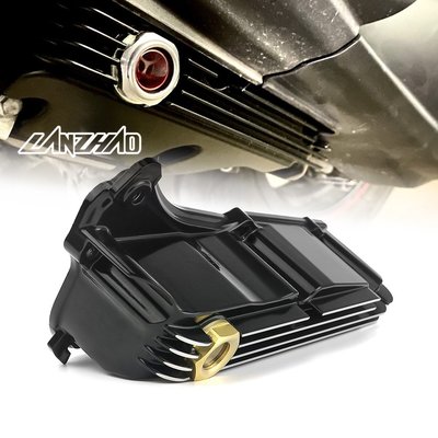 【LANZHAO】偉士牌 Vespa GTS 250 300 HPE 19-22 改裝 機油底蓋 可視機油底殼-概念汽車