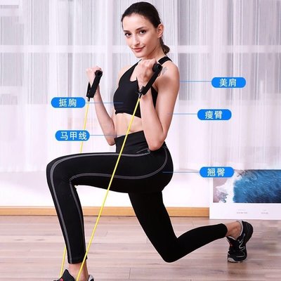拉力繩家用健身阻力帶力量訓練彈力繩男女室內健身器材~特價