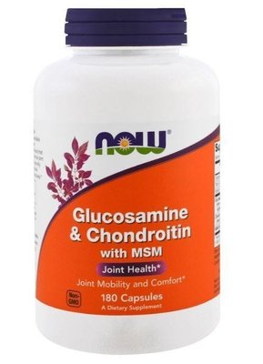✿大地✿Now Glucosamine & Chondroitin with MSM 180顆膠囊 葡糖胺軟骨素 空運報關服務