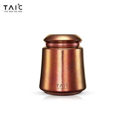 英國TAIC鈦度純鈦茶葉罐戶外家用彩鈦金屬防潮密封旅行高級保鮮罐