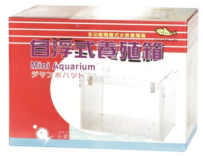 小郭水族-CHUAN LAI【自浮式 隔離盒 /缸內型 (小)】繁殖盒 飼育盒 隔離盒 產卵盒 孔雀魚可用