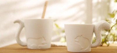ＳＥＹＥＳ 日本空運 - zakka森林動物尾巴陶瓷蠟燭杯/馬克杯
