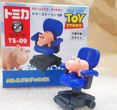 牛牛ㄉ媽*日本進口正版商品㊣玩具總動員 火腿豬小車 TS-09 火腿豬&amp;安迪椅子款 TOMICA 多美小汽車 迪士尼