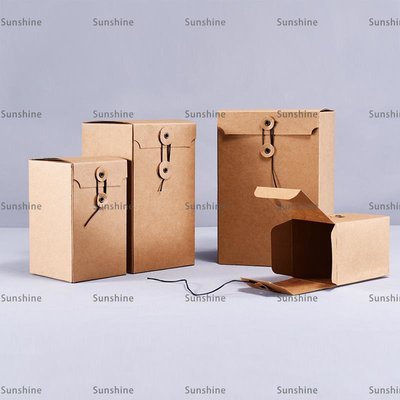 [sunlingt]#爆款#茶葉包裝創意牛皮紙纏繩盒包裝果醬糖果蜂蜜包裝禮盒現貨（價格不同 請諮詢後再下標）