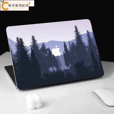 森林系蘋果保護殼 MacBook Pro13 A2338 Pro 14 16 2023 M1 M2 Air 13 11[橙子數碼配件]