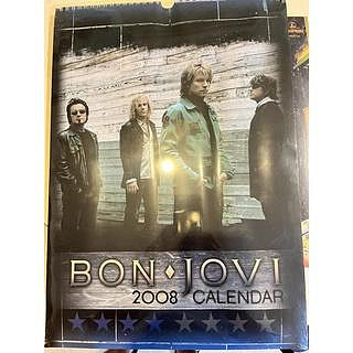 全新 Bon Jovi 月歷海報 13頁 絕版限量