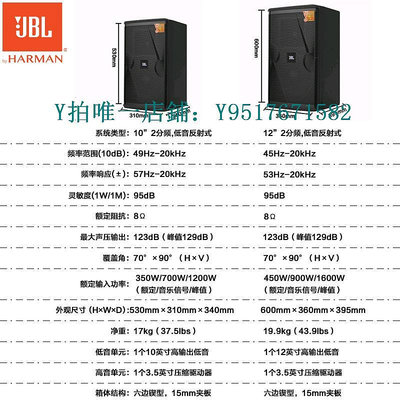點歌機 JBL KES6100 KES6120系列10英寸12英寸KTV音箱會議響卡拉OK專業
