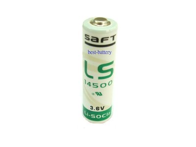 頂好電池-台中 SAFT LS-14500 3.6V-2.6AH 一次性鋰電池 工業機台電池 記憶電池 記錄器電池