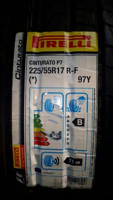 彰化員林 Pirelli Cinturato p7 rf 225 55 17 失壓續跑胎 防爆胎