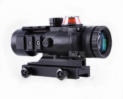 [01] SPINA AR 332 紅色真光纖 3倍鏡 ( 內紅點紅外線外紅點定標器紅雷射瞄具玩具槍CO2槍BB彈BB槍