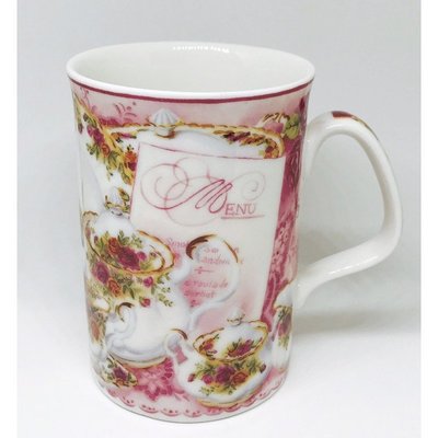 英國 Royal Albert 玫瑰 圖案 圖騰 骨瓷 馬克杯 咖啡杯 花茶杯 茶杯 水杯