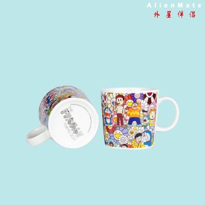 【熱賣精選】現貨村上隆哆啦A夢聯名收藏馬克杯太陽花機器貓陶瓷水杯子