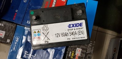 (鶯歌中古電池) EXIDE LN2 EFB 免保養汽車電池 數值漂亮，品項優 同55457 55566歐系車專用