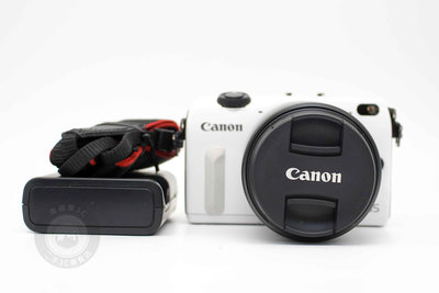 【高雄青蘋果3C】Canon EOS M2 白 +18-55mm f 3.5-5.6 IS STM 單鏡組 二手相機#88938