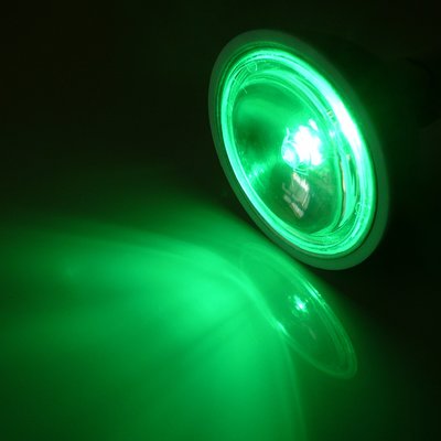 12V-綠色LED-MR16-PC-1W燈泡 - 杯燈 led杯燈 燈杯 燈泡 投射杯燈 崁燈 GU5.3 燈飾
