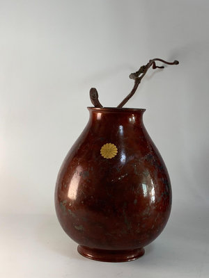 新 日本 純銅 花瓶 花器 金工品 名家作品 百年好物