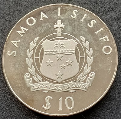 薩摩亞    莫斯科奧運會紀念   10 Tala   1980年      銀幣(50%銀)  1883