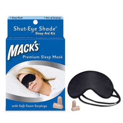 美國 Mack's 舒適不漏光 眼罩 + 泡棉耳塞 20832