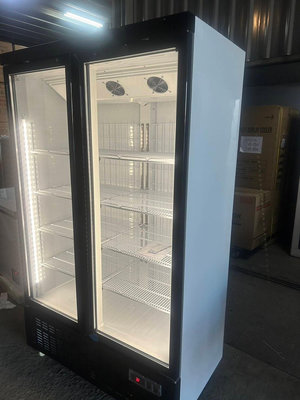 UNI-COOL優尼酷雙門立式玻璃冷藏櫃/機下型