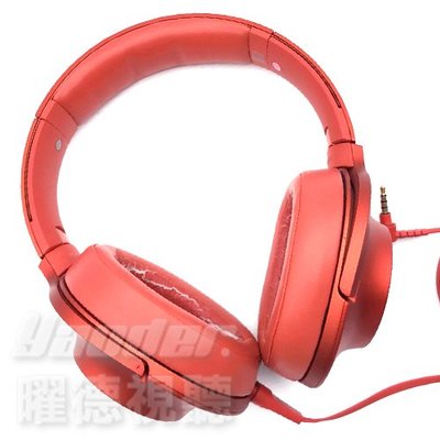 【福利品】SONY MDR-100AAP 紅 Hi-Res 高音質 耳罩式耳機☆無外包裝☆送收納袋