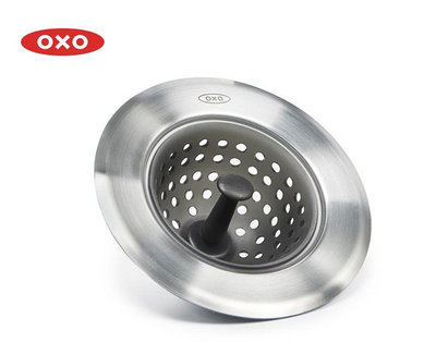 OXO奧秀水槽垃圾過濾網廚房洗碗洗菜水池漏網硅膠過濾器家用通用