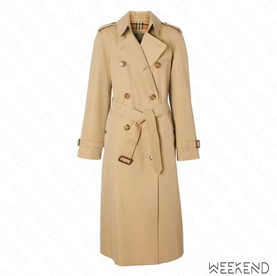 【WEEKEND】 BURBERRY Waterloo 長版 Heritage 系列 大衣 外套 風衣 蜜金色