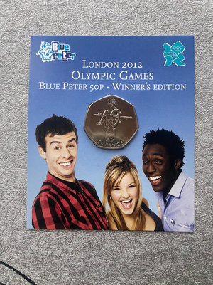 【可議價】英國2009年倫敦奧運會50便士（藍卡限量版）紀念幣卡冊【店主收藏】5723