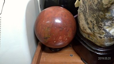 古董收藏古玩藝品/稀有/昌化雞血石球/直徑17公分重量7.8公斤/全台到府免運費