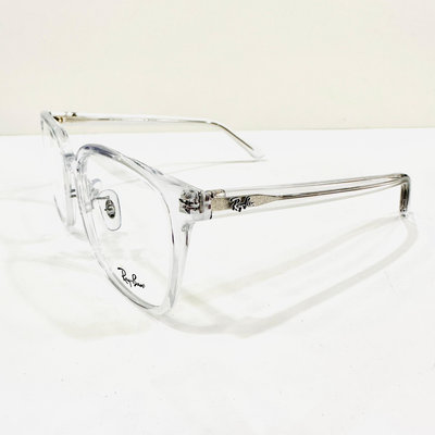 【名家眼鏡】雷朋質感透明大方型膠框RB5419D 2001【台南成大店】