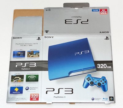 Sony PlayStation 3 PS3 320GB 藍色 原廠全新紙箱