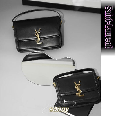 YSL/聖羅蘭 21新款solferino復古box豆腐包 郵差包單肩斜挎包女包-SUNNY