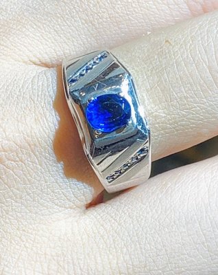 愛琴海珠寶～錫藍全美無暇無燒皇家藍藍寶石1.08克拉14K真鑽戒送聯合寶石鑒定書特價
