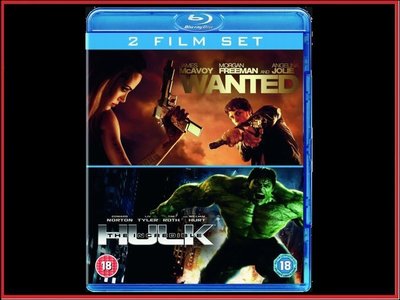 【BD藍光】刺客聯盟+無敵浩克：雙碟限定版Wanted/The Incredible Hulk