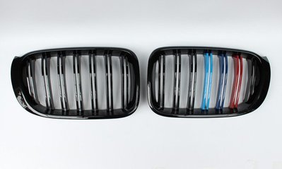 D18122815 BMW F25 X3 F26 X4 14~15年 M款 雙線 三色 鋼琴亮黑 水箱罩 鼻頭