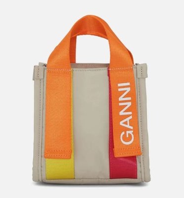 代購Ganni  Recycled Tech Mini Tote Bag小巧休閒時尚托特包