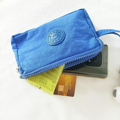 韓版布藝手拿零錢包女士長款時尚三層拉鏈大容量大屏手機鑰匙包袋